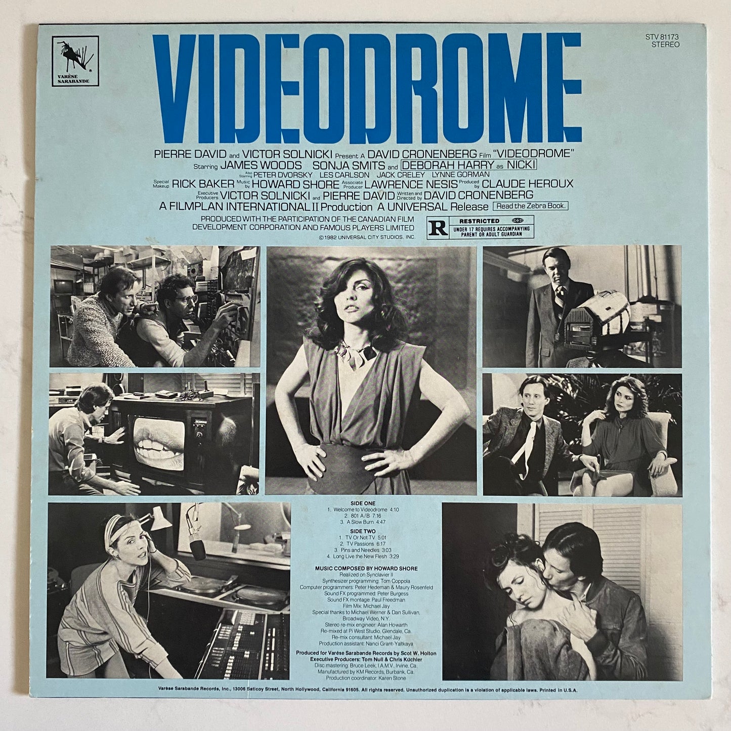 Howard Shore - Videodrome (Original Motion Picture Soundtrack) (LP). ELECTRONIC