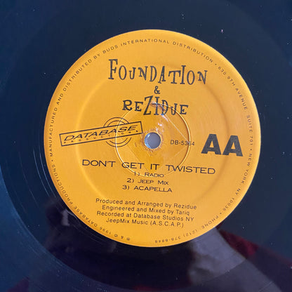 Foundation (2) & Rezidue - Boogie Down's Got The Flavor (12"). 12" HIP-HOP