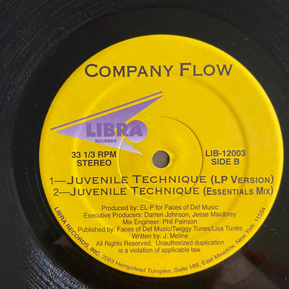 Company Flow - Juvenile Technique (12", Single, Unofficial) 12" HIP-HOP