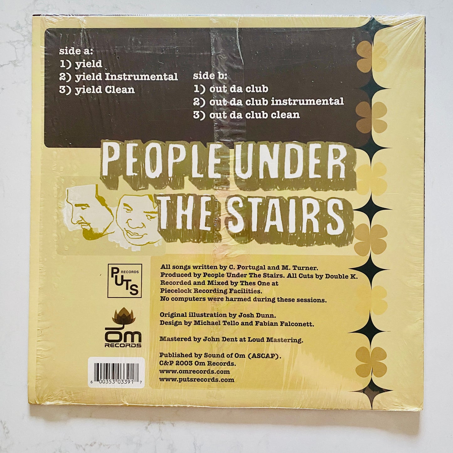 People Under The Stairs - Yield / Out Da Club (12"). 12" HIP-HOP