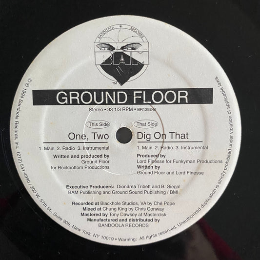 Ground Floor - One, Two / Dig On That (12"). 12" HIP-HOP