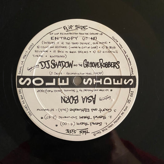DJ Shadow And The Groove Robbers / Asia Born - Entropy / Send Them (12"). 12" HIP-HOP
