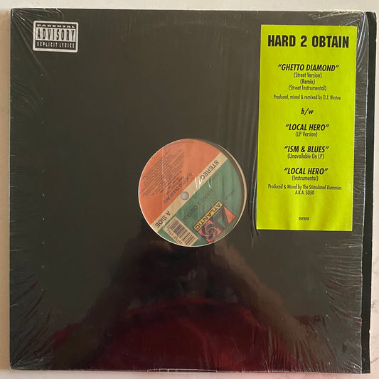 Hard 2 Obtain - Ghetto Diamond / Local Hero / Ism & Blues (12"). 12" HIP-HOP