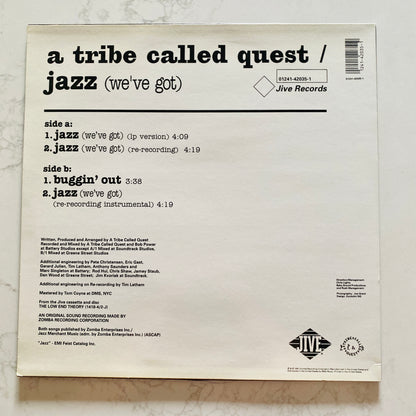 A Tribe Called Quest - Jazz (We've Got) (12"). 12" HIP-HOP