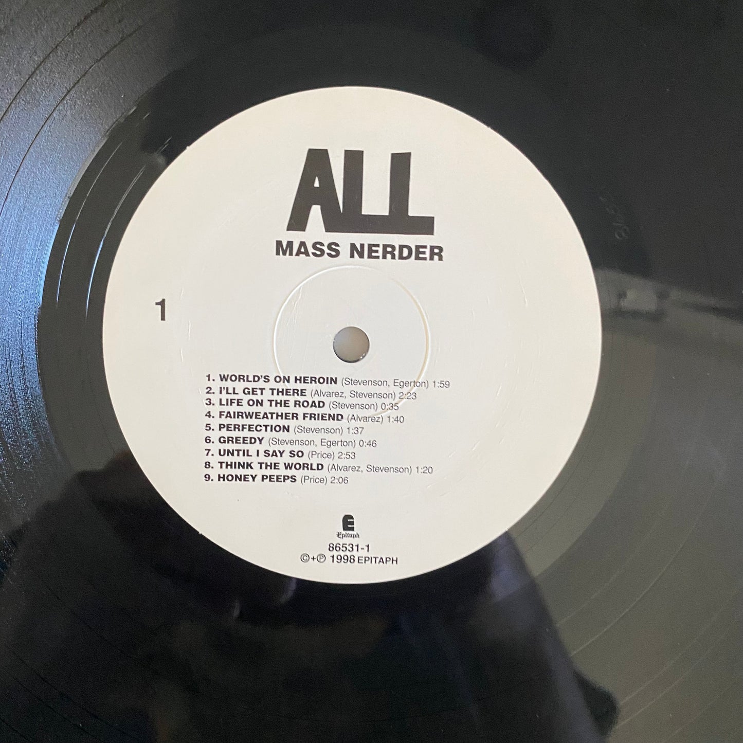 ALL (2) - Mass Nerder (LP, Album).  ROCK
