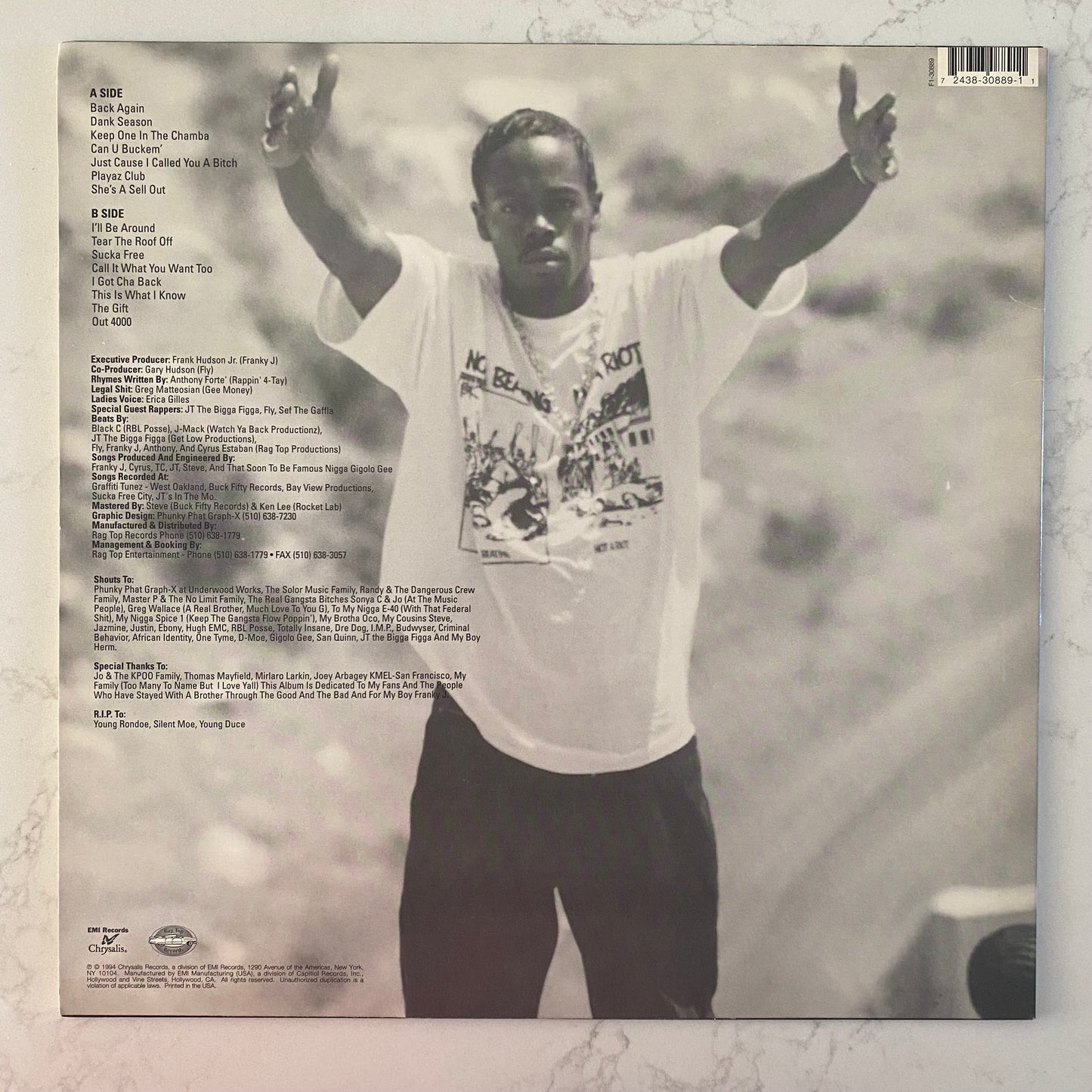 Rappin' 4-Tay - Don't Fight The Feelin' (LP, Album).HIP-HOP