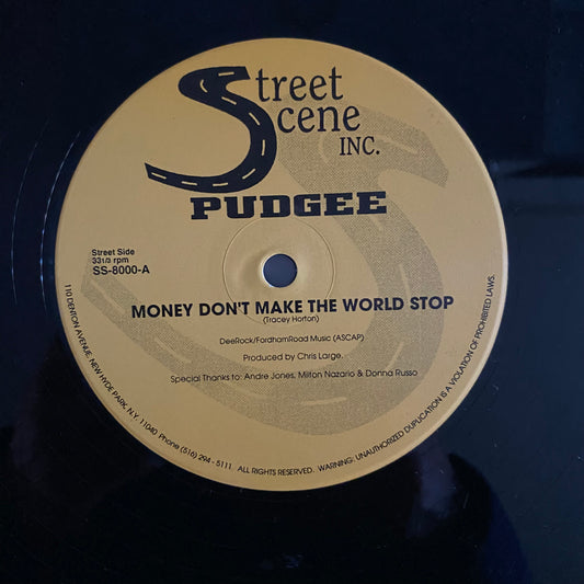 Pudgee* - Money Don't Make The World Stop (Remix) / History (12"). 12" HIP-HOP