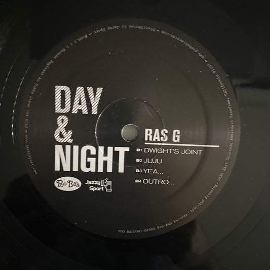 Blackmonk / Ras G - Day & Night (12", EP, RE). 12" HIP-HOP