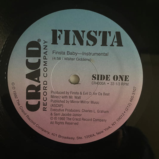 Finsta - Finsta Baby / Payday Is Bliss (12"). 12" HIP-HOP