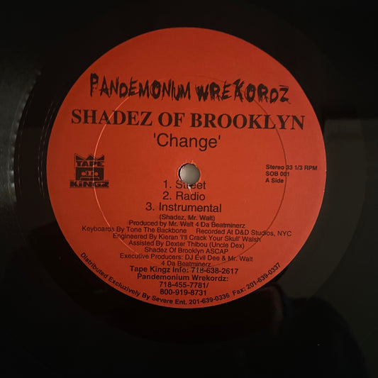 Shadez Of Brooklyn - Change / When It Rains It Pours (Survival Warz!) (12"). 12" HIP-HOP