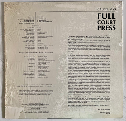 Calvin Keys - Full Court Press (LP, Album). JAZZ FUNK