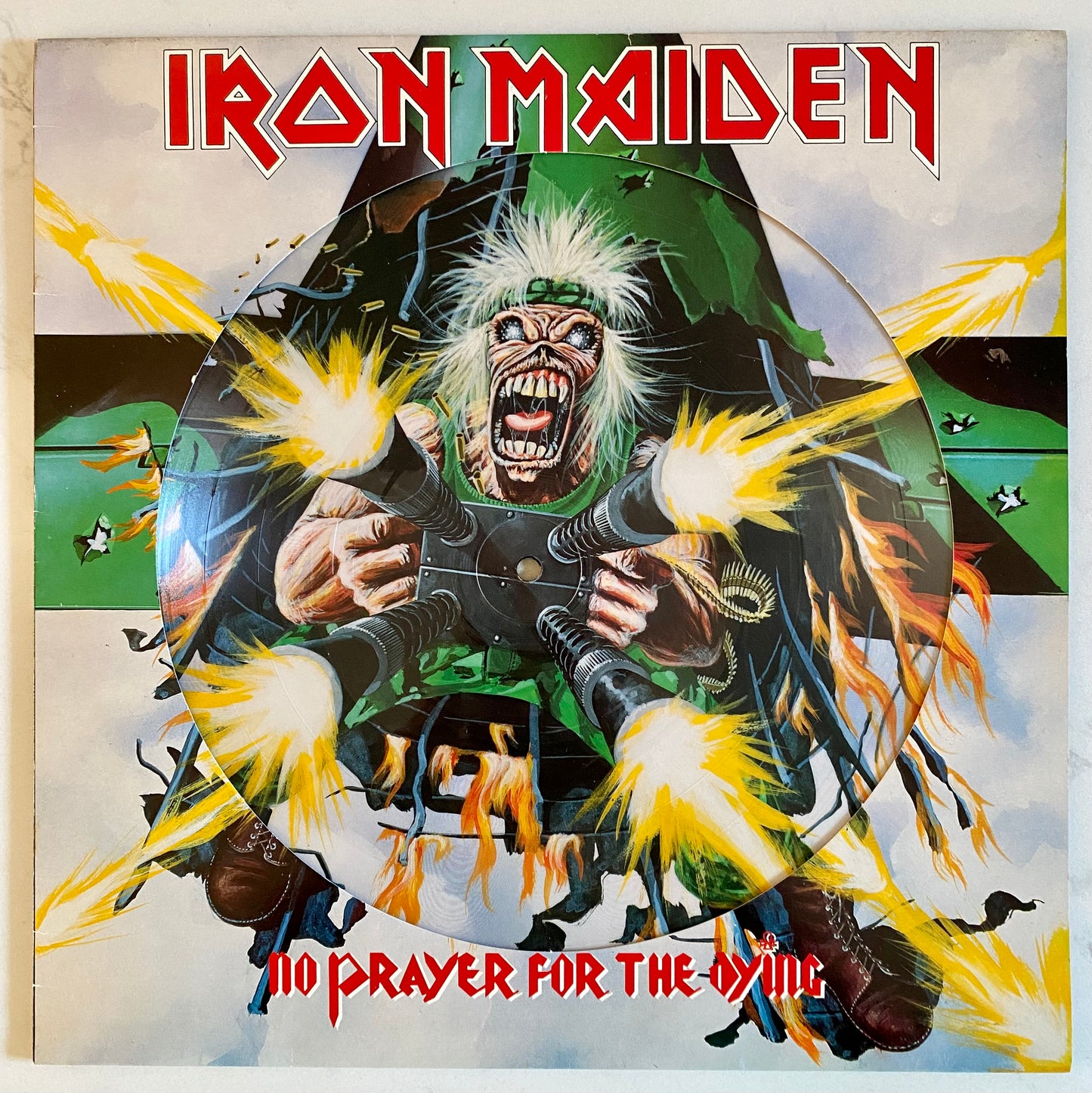 Iron Maiden - No Prayer For The Dying (LP, Album, Pic). ROCK