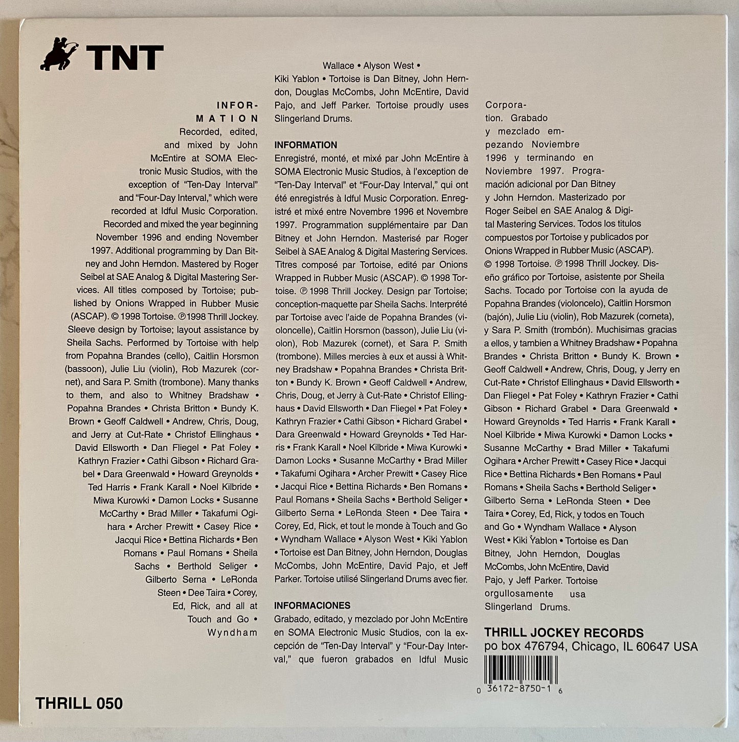 Tortoise - TNT (2xLP, Album). ROCK ELECTRONIC