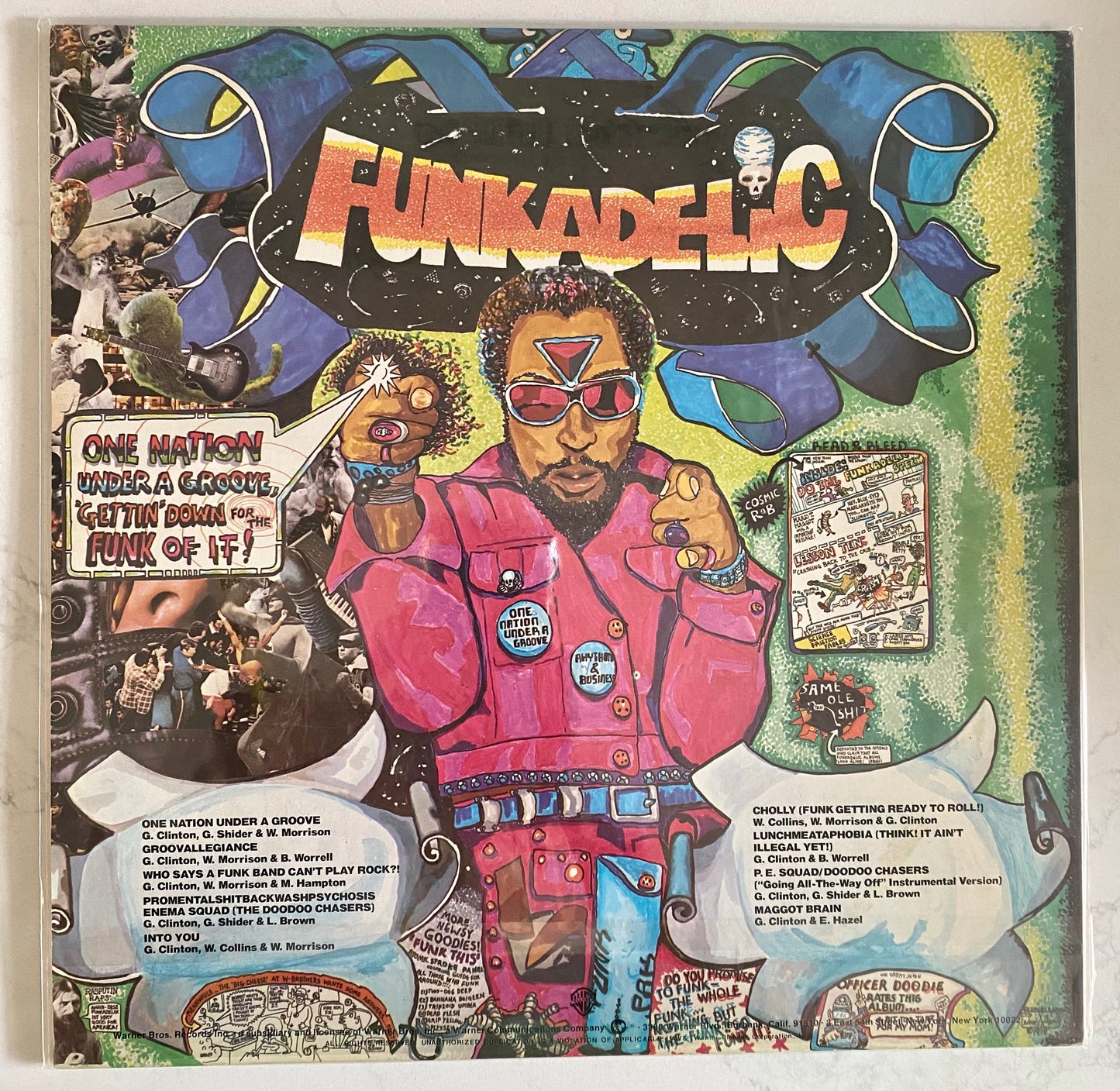 Funkadelic - One Nation Under A Groove (LP, Album, Gat + 7", EP + Album). FUNK