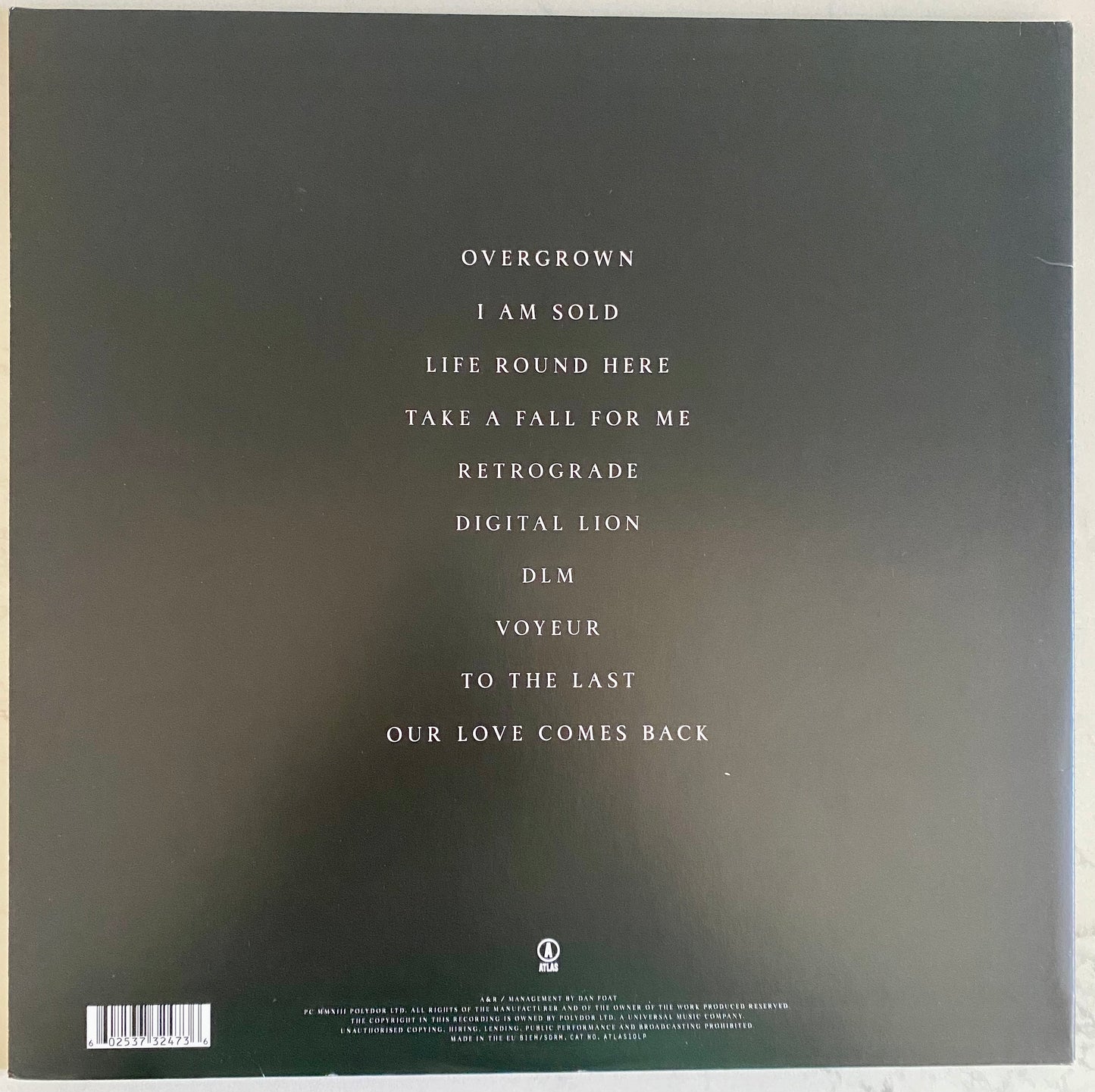 James Blake - Overgrown (2xLP, Album, Gat). ELECTRONIC